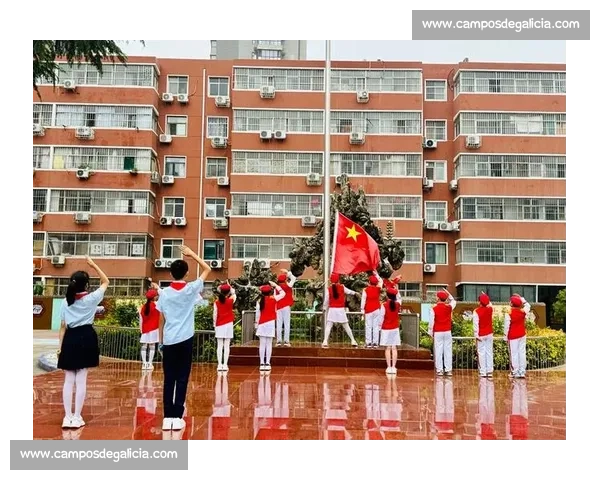 小学仪仗队精彩比拼瞬间展现少年风采与团队精神